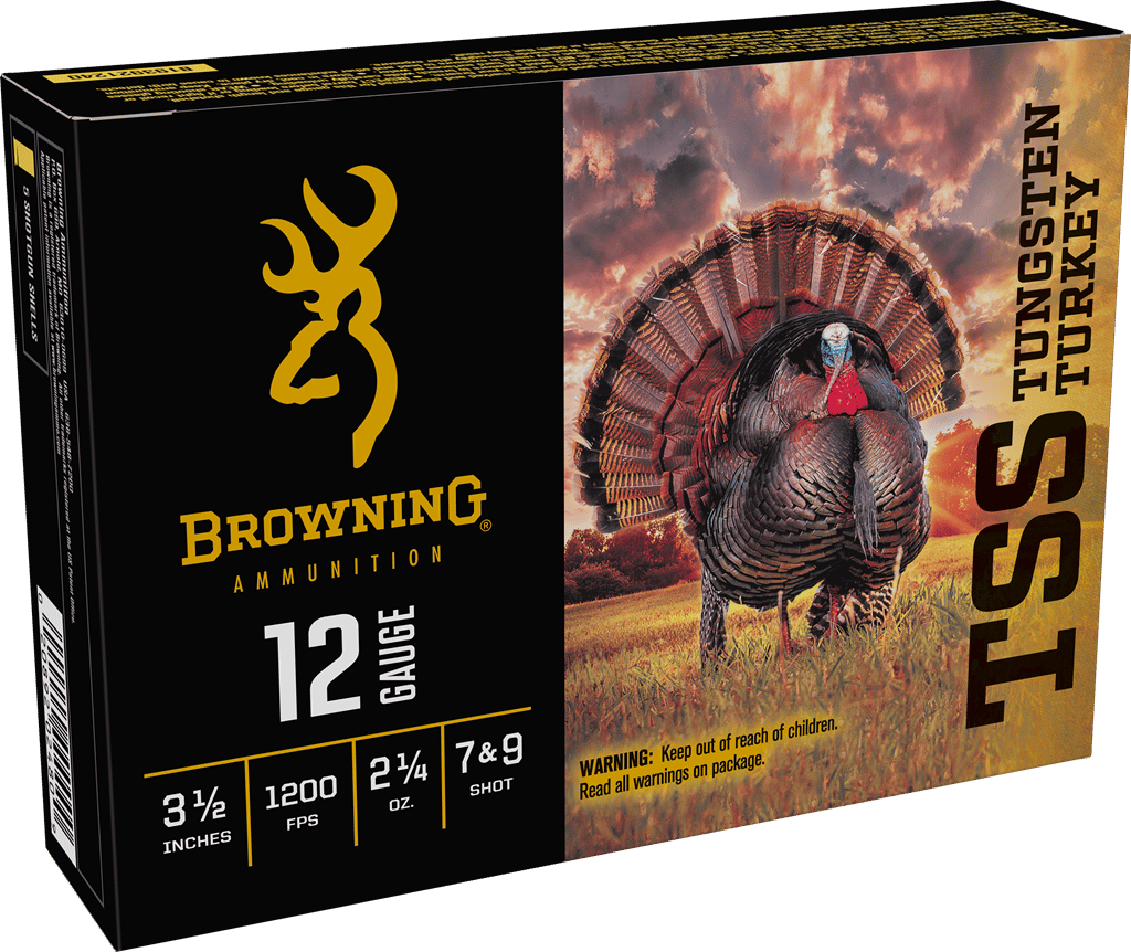 Browning Ammo B193921240 TSS Tungsten Turkey 12Gauge 3.50" 2 1/4oz Tungsten 7/9Shot 5 Per Box/10 Case