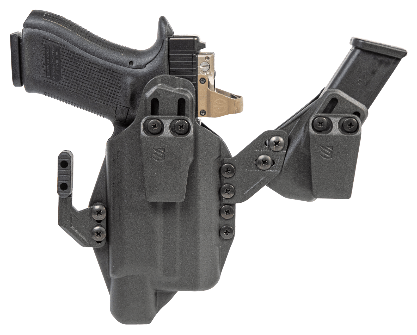 Blackhawk 416963BK Stache  IWB Size 63 Black Polymer Belt Clip Fits S&W M&P Shield w/Crimson Trace Laser Ambidextrous
