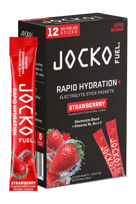 JOCKO 29283 RAPID HYDRATION POWDER STRAWBERRY 12PK