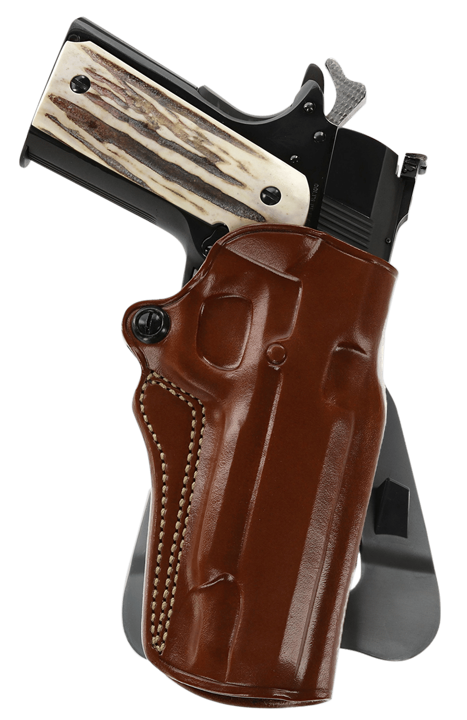 Galco SM2212R Speed Master 2.0 OWB Tan Leather Paddle Fits 1911 Fits 5" Barrel Right Hand