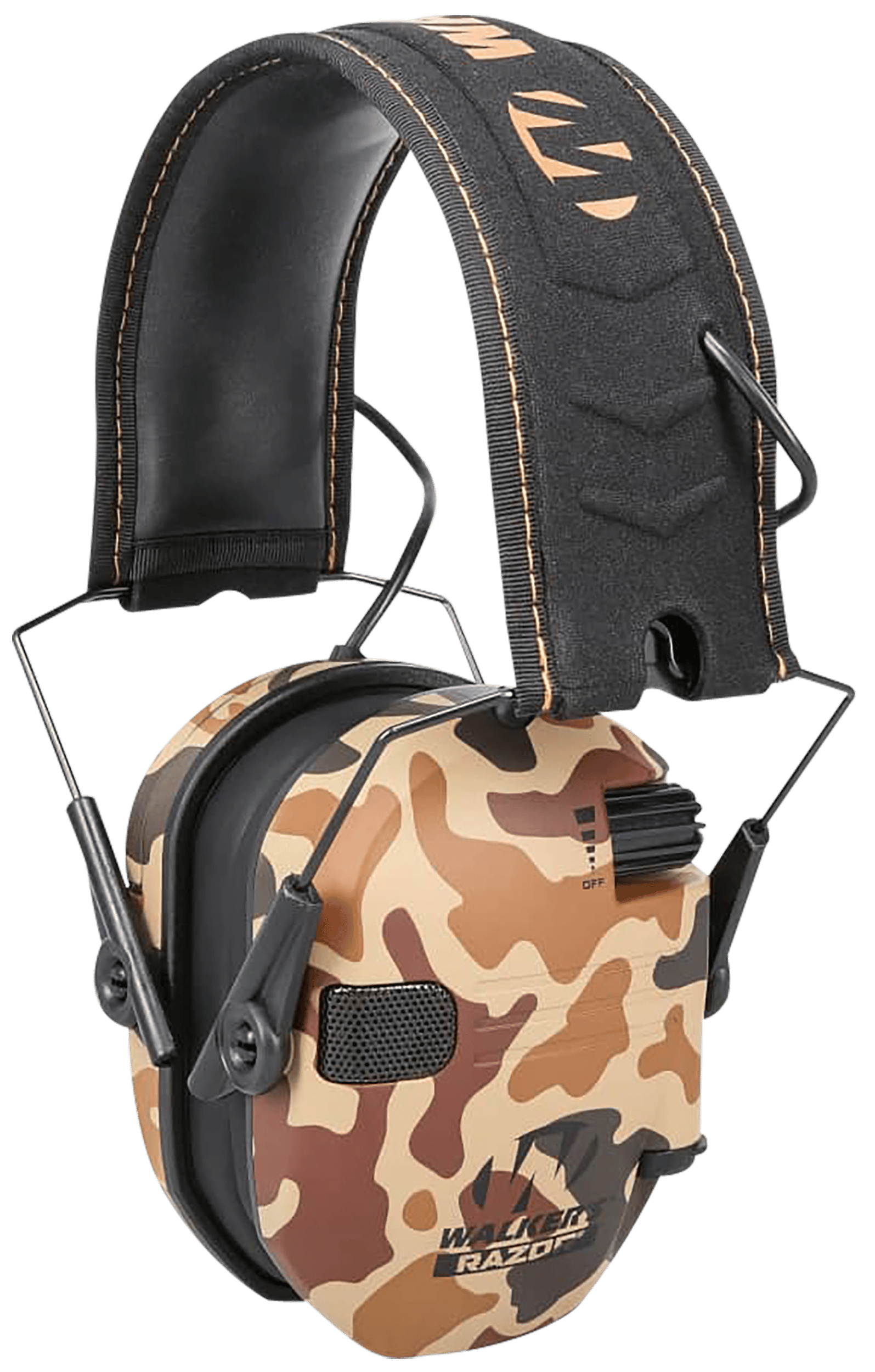 Walker's GWPRSEMDCMO Razor Slim Electronic Muff 23 dB Over the Head Duck Camo