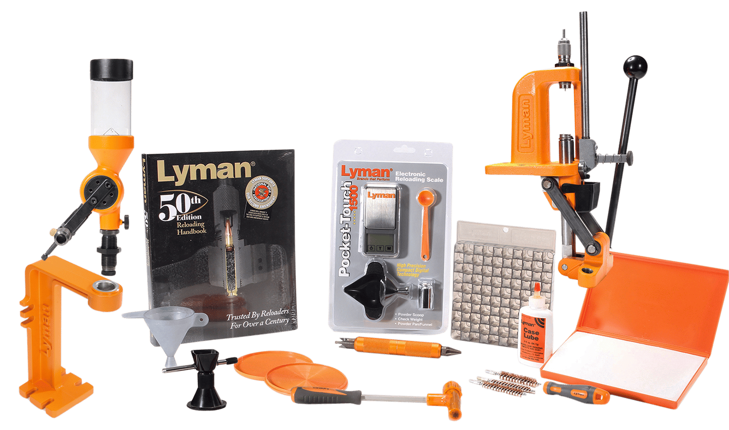 Lyman 7810360 Brass Smith Victory Press Reloading Kit 1 Hole Cast Iron