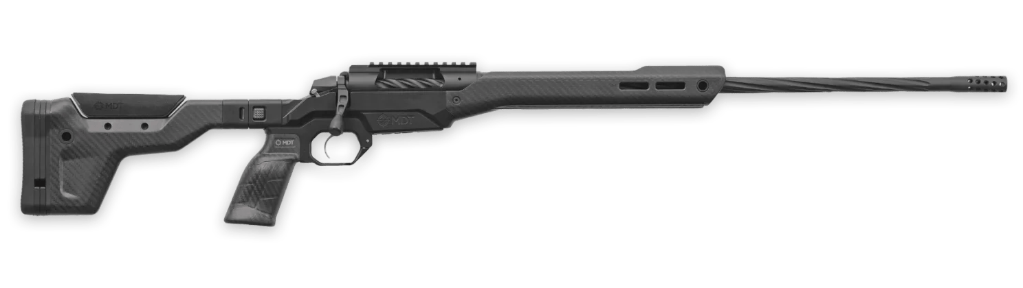 Weatherby 3WAMH308NR18B 307 Alpine MDT SB 308 Win 3+1 16" Graphite Black Cerakote Fluted Threaded Barrel, Graphite Black Cerakote Steel Drilled & Tapped Receiver, Arca Rail Forend, Black HNT26 MDT Cha