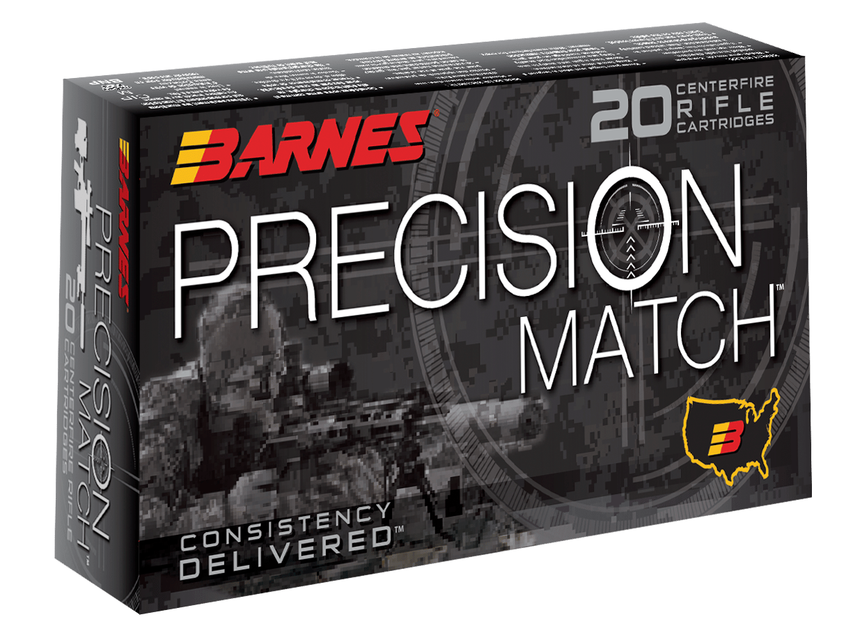 Barnes Bullets 30846 Precision Match  5.56x45mmNATO 69gr Open Tip Match Boat Tail 20 Per Box/10 Case