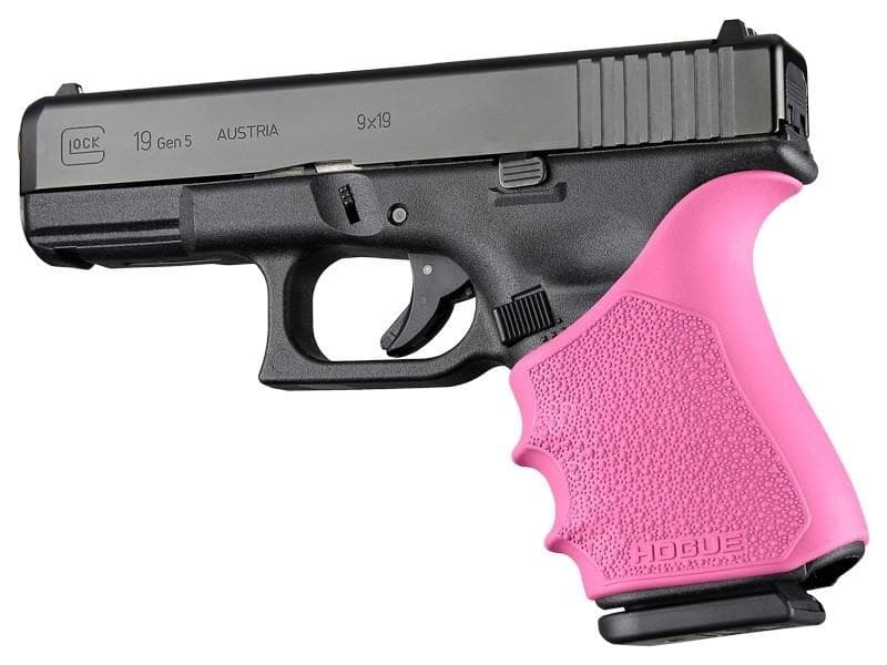Hogue HandAll Beavertail Grip Sleeve Glock 19 23 32 38 Gen 1-2-5 Pink