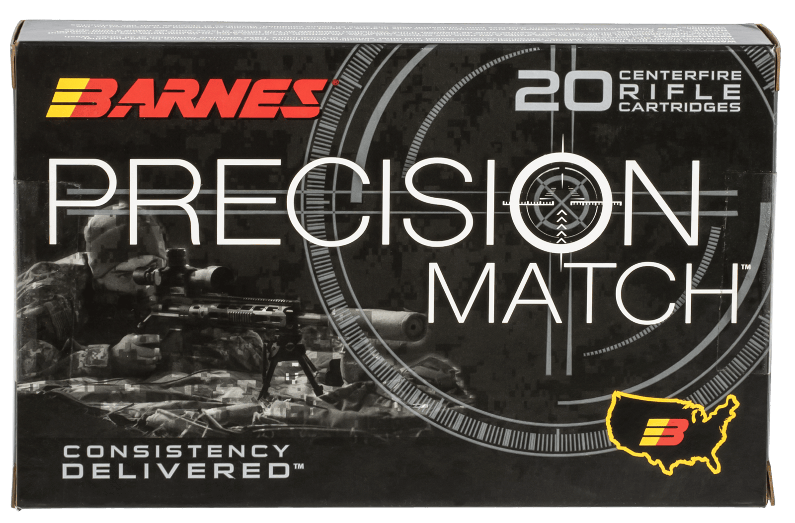 Barnes Bullets 30728 Precision Match  338Lapua Mag 300gr Open Tip Match Boat Tail 20 Per Box/10 Case