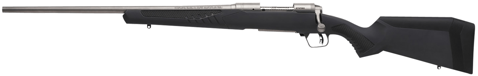 Savage Arms 57058 110 Storm Full Size 7mm Rem 3+1 24" Matte Button-Rifled Barrel, Matte Drilled & Tapped Stainless Steel Receiver, AccuStock Matte Gray Synthetic Stock, Left Hand