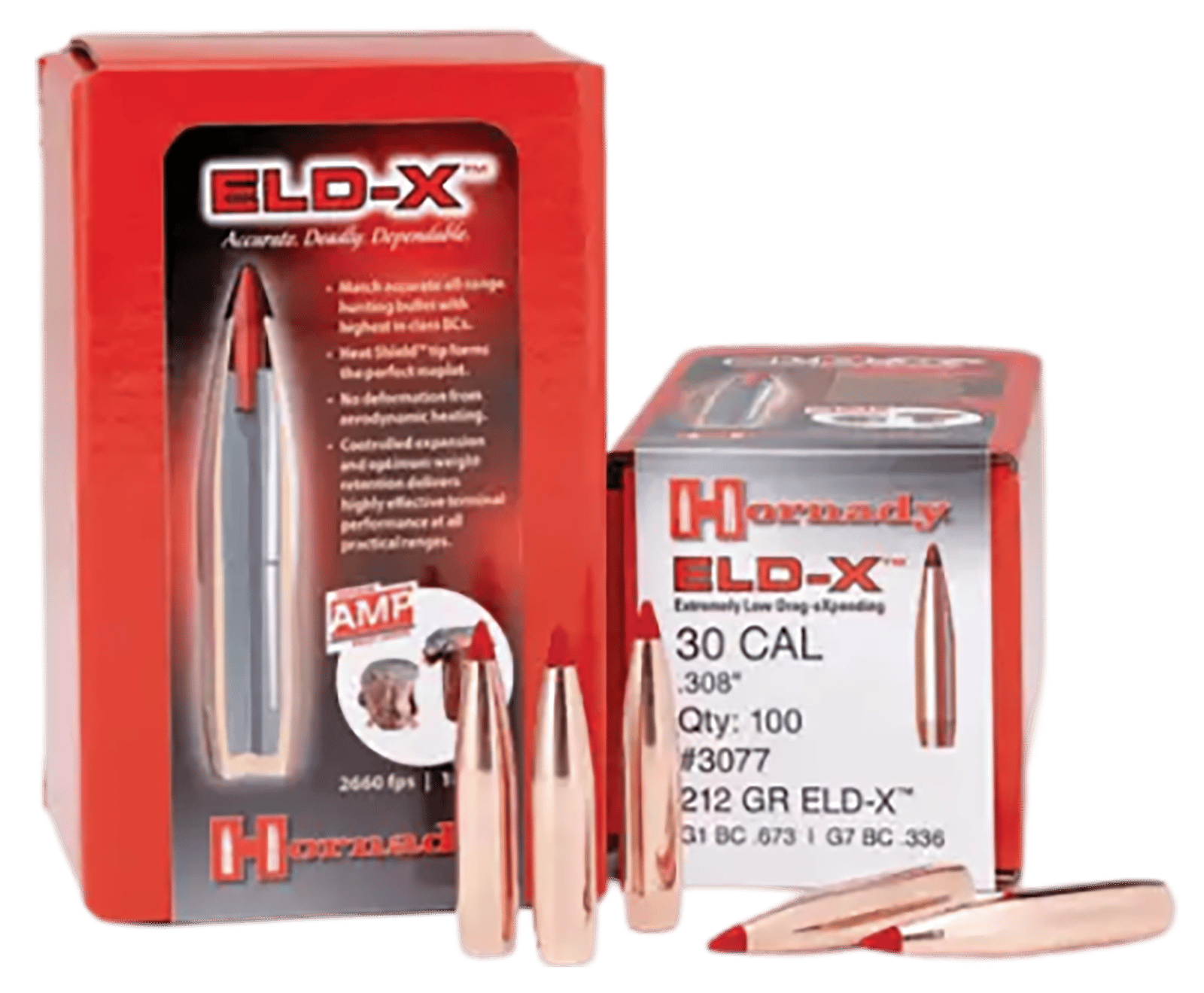 Hornady 2841 ELD-X  7mm .284 175 gr Extremely Low Drag eXpanding 100 Per Box/ 15 Case