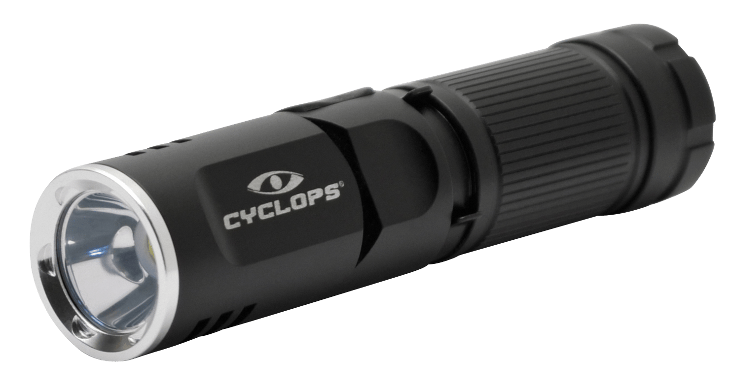 Cyclops CYCFLX400 FLX400 LED Flashlight  Black Anodized 160/400 Lumens White LED