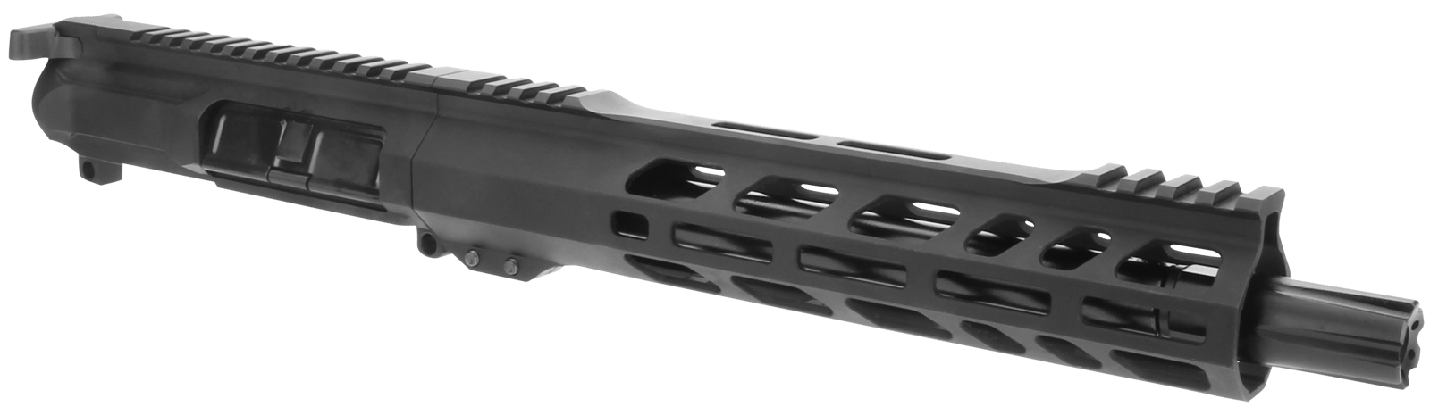 TacFire BU-9MM-10 Pistol Upper Assembly  9mm Luger Caliber with 10" Black Nitride Barrel, Black Anodized 7075-T6 Aluminum Receiver & M-LOK Handguard for AR-Platform Includes Bolt Carrier Group