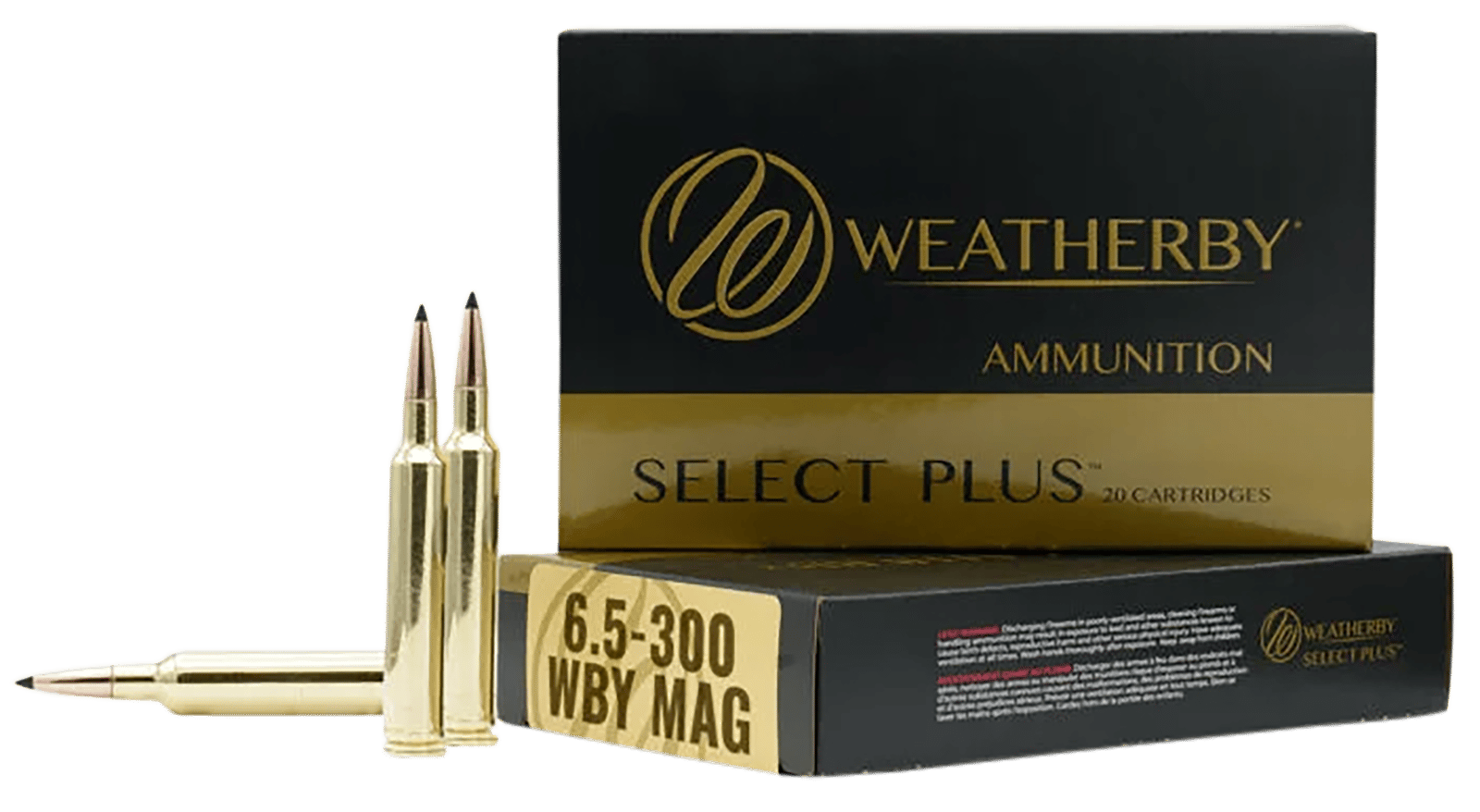 Weatherby R653156EH Select Plus  6.5x300WthbyMag 156gr Berger Extreme Outer Limits Elite 20 Per Box/10 Case