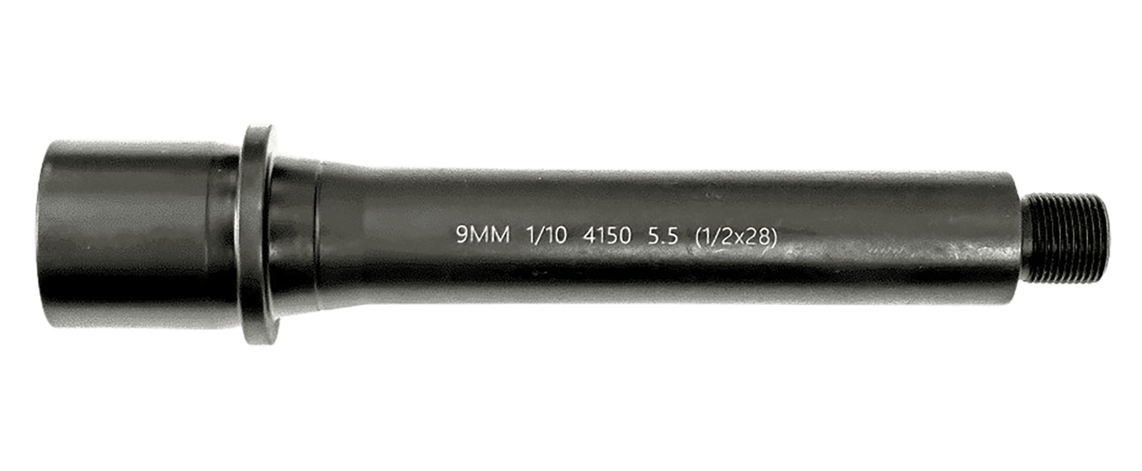 Lead & Steel Llc LS9MM5.5-28 AR9  9mm Straight Profile Black Nitride Chrome Moly Vanadium