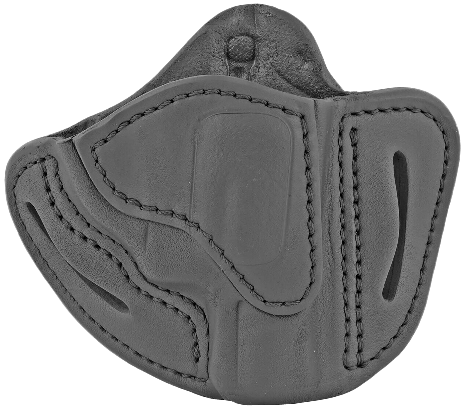 1791 Gunleather RVH1SBLR RVH1  OWB Size 01 Stealth Black Leather Belt Slide Fits S&W J Frame/Ruger LCR/S&W 38 Belt Up to 1.75" Wide Right Hand