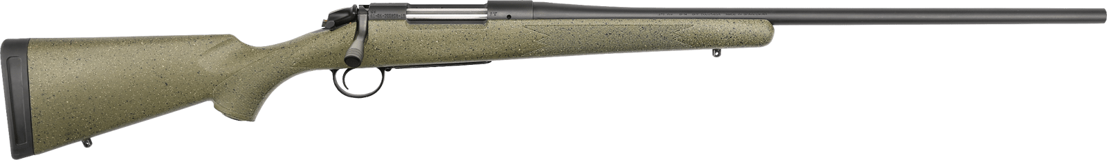 Bergara Rifles B14S107C B-14 Hunter 7mm-08 Rem 4+1 22", Graphite Black Cerakote Barrel, SoftTouch Green Speckled  Stock
