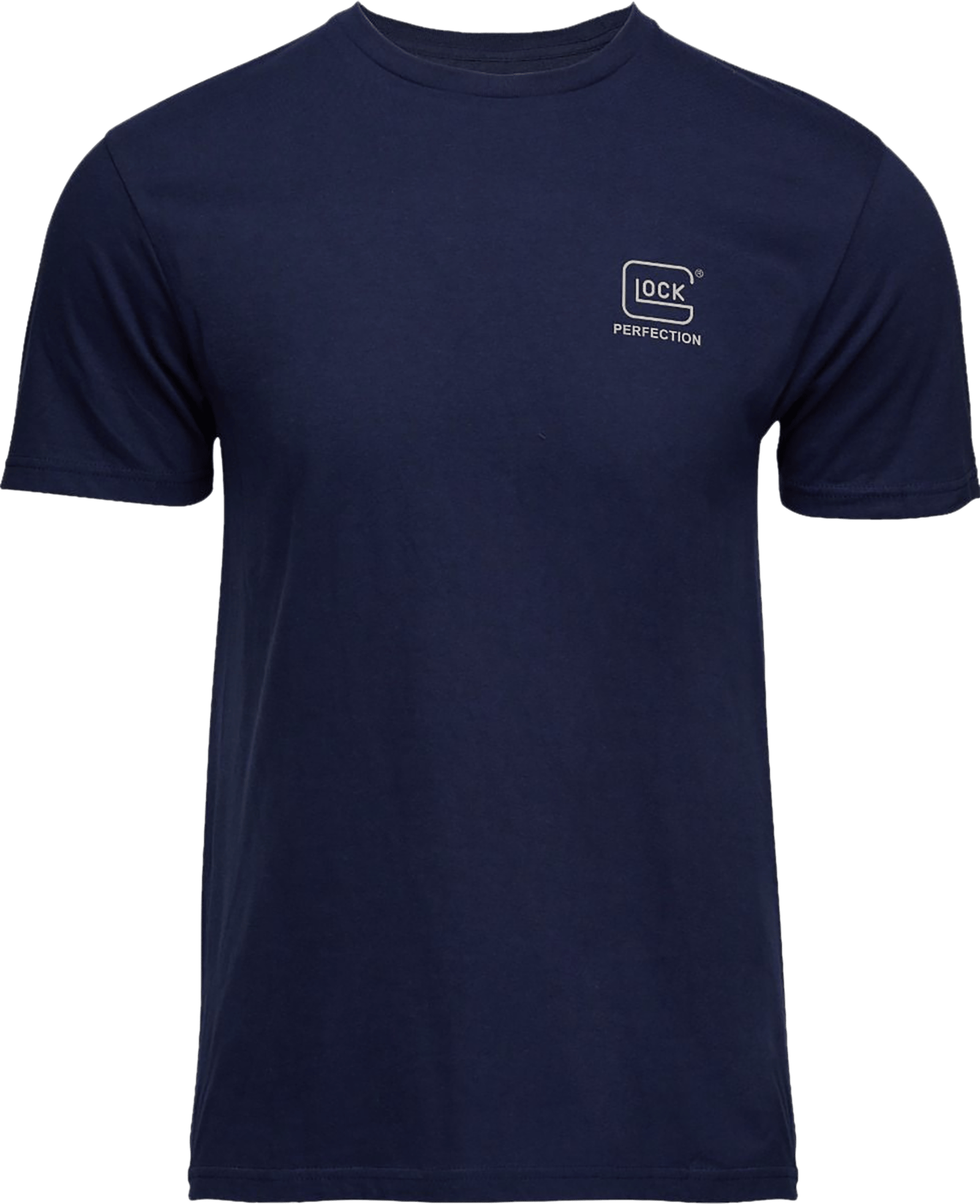Glock AP96195 Glock Strong Tee  Navy Ringspun Cotton Short Sleeve Large