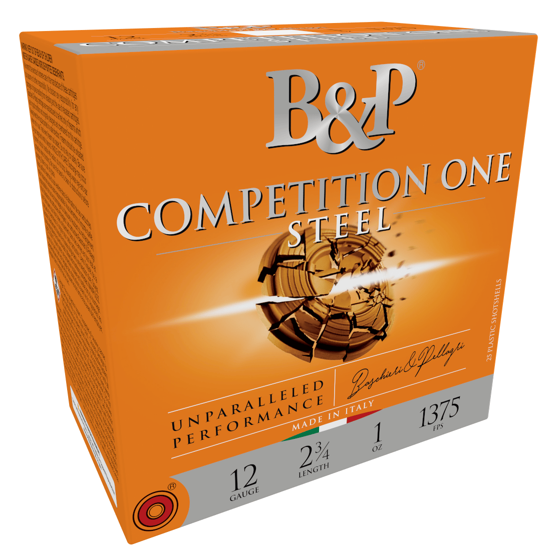 B&p Ammunition 12B1GCP7 Competition One  12Gauge 2.75" 1oz 7.5Shot 25 Per Box/10 Case