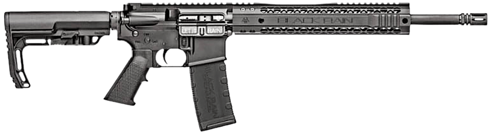 Black Rain Ordnance BROSPEC15 Spec15  5.56x45mm NATO 30+1 16" Chrome Moly Barrel, A2 Flash Hider,  Black Hard Coat Anodized 7075-T6 Receiver, Adjustable B5 Sopmod Stock, Polymer Grip, GI Trigger