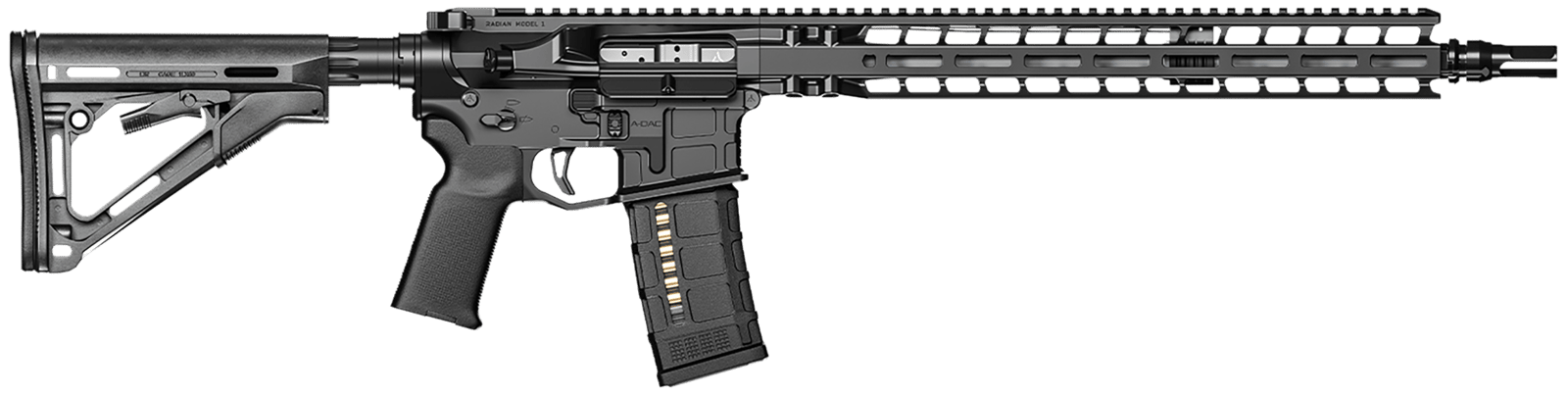 RADIAN WEAPONS R0041 Model 1  223 Wylde 16" Rifle 30+1 Radian Black Cerakote Black Magpul Collapsible Magpul