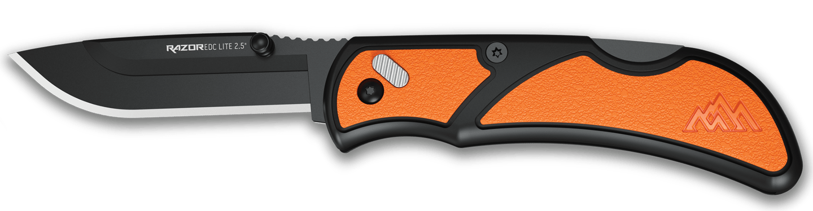Outdoor Edge RCB252C RazorLite  EDC 2.50" Plain Black Oxide 420J2 SS Blade Glass-Filled Nylon Handle
