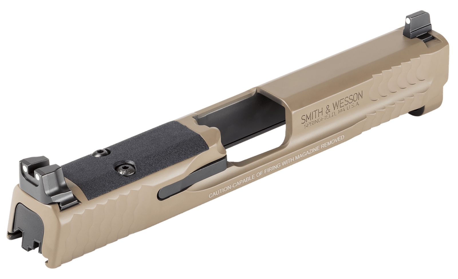 Smith & Wesson 14478 Slide Assembly  Fits S&W Shield 9mm Flat Dark Earth Optic Ready/Serrated Slide