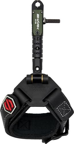 SCOTT RELEASE SHARK RTS DOUBLE JAW BLACK LEATHER BUCKLE