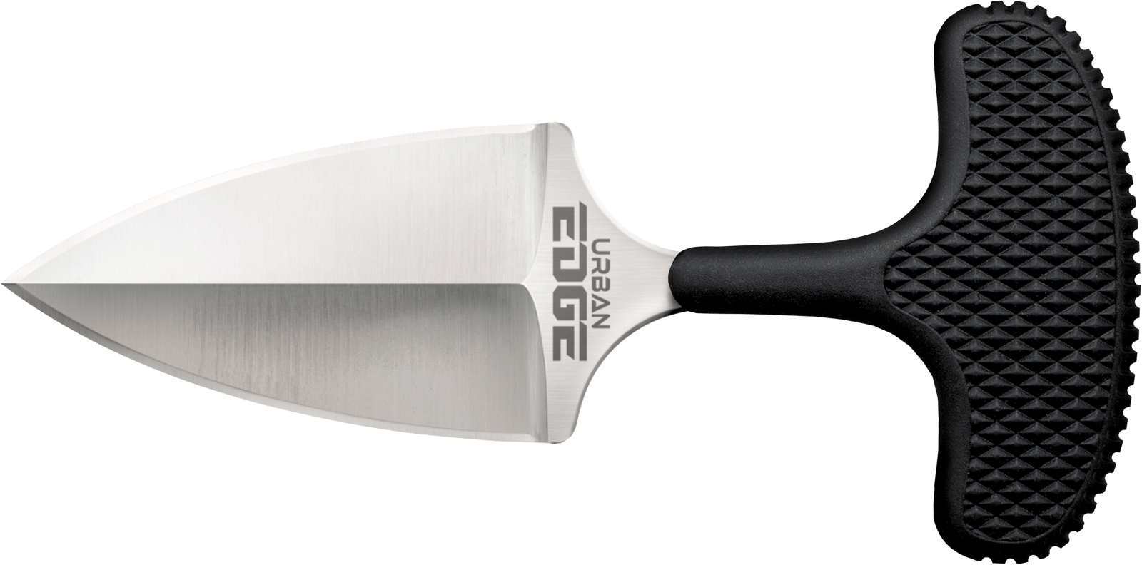 Cold Steel CS43XL Urban Edge  2.50" Fixed Plain Stone Washed Japanese AUS-8A SS Blade/Black Kray-Ex Handle