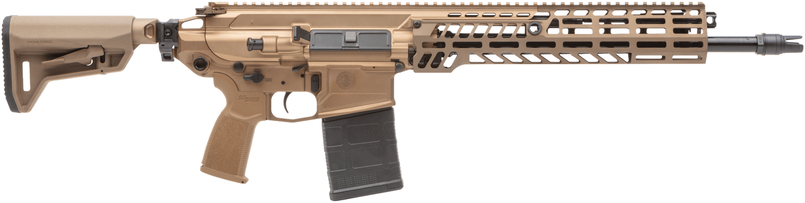 Sig Sauer RSPEAR76216B MCX Spear 7.62x51mm NATO 20+1 16", Coyote, Magpul SL-K Folding Stock, OEM Polymer Grip, SLX/SLH QD Flash Hider, Ambi Controls, Adj. Gas Block