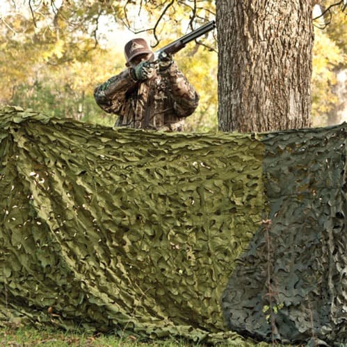 RED ROCK CAMOUFLAGE NETTING WOODLAND 3D LEAF CUT 8'X10'