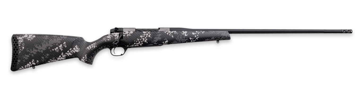 Weatherby MBT20N338WL6B Mark V Backcountry 2.0 Ti Full Size 338 WBY RPM 4+1 24" + 2" Graphite Black Cerakote Fluted Threaded Barrel, Titanium Drilled & Tapped Receiver, Fixed Peak 44 Blacktooth Carbon