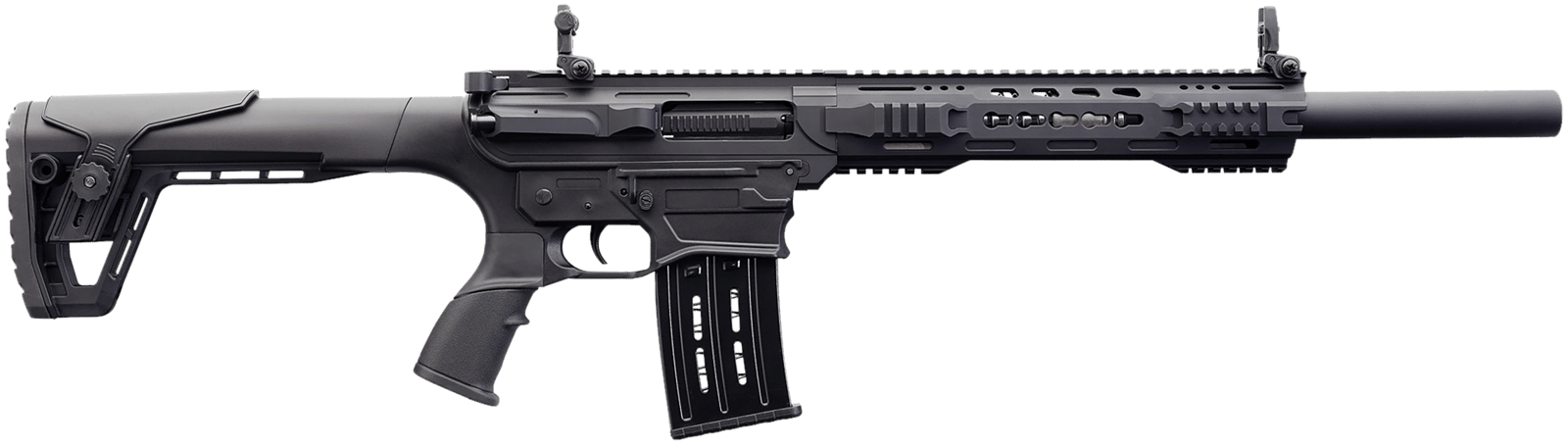 Charles Daly 930191 AR 12T Full Size Frame 12 Gauge Semi-Auto 3" 5+1 18.50" Black Steel Barrel, Black Aluminum Receiver, Black  Synthetic Stock w/Adj Comb, Black Polymer Grip