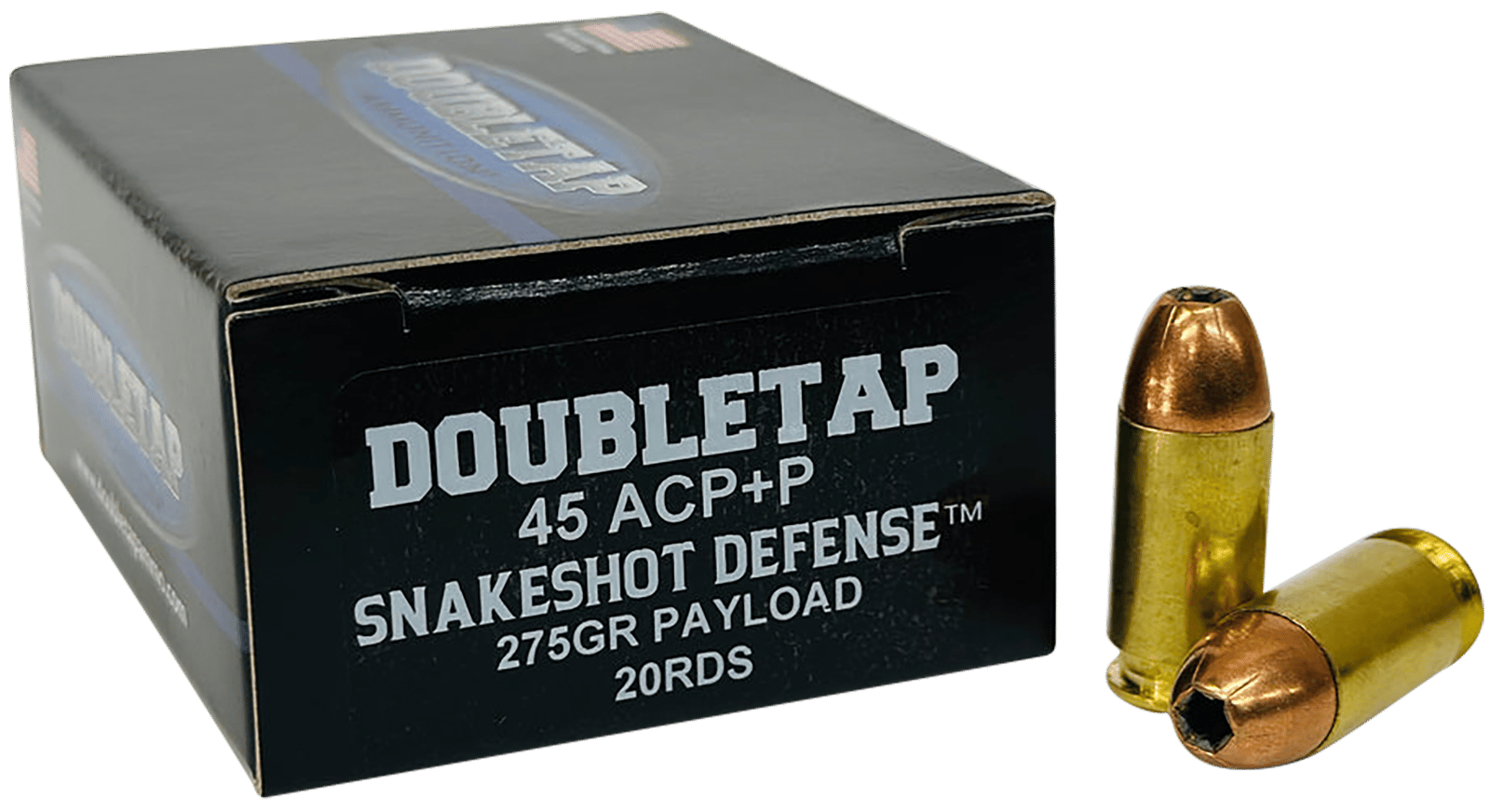 DoubleTap Ammunition 45ASS20 Snake Shot  45ACP 20 Per Box/50 Case