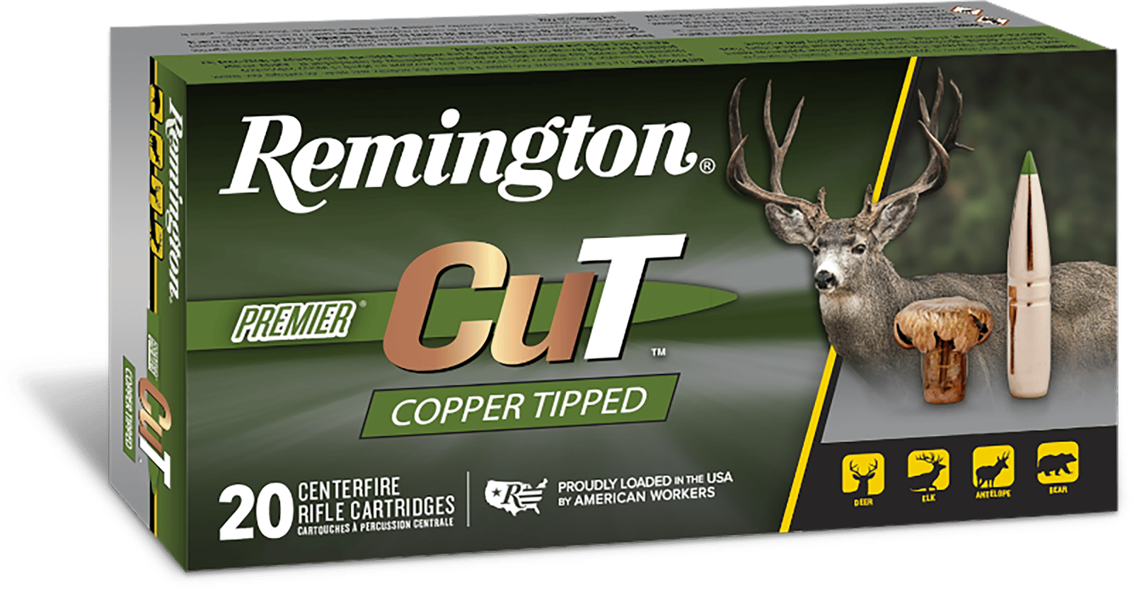 Remington Ammunition R22335 Premier Cut 6.5PRC 130gr 20 Per Box/10 Case