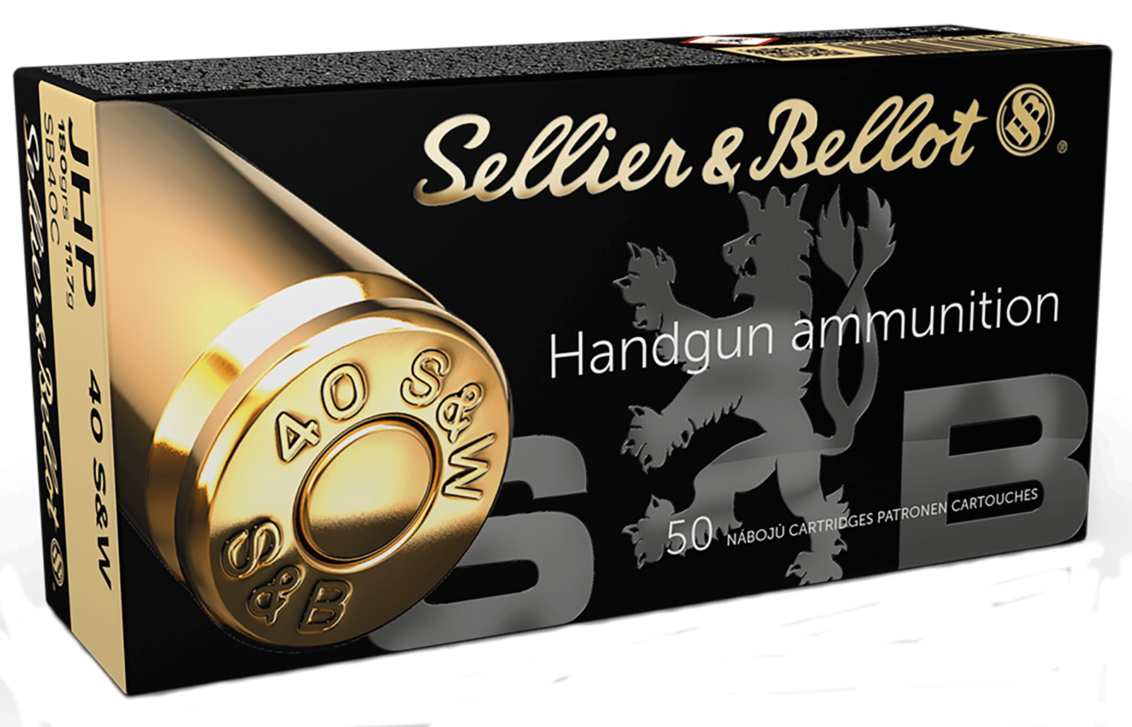 Sellier & Bellot SB40C Handgun  40S&W 180gr Jacketed Hollow Point 50 Per Box/20 Case