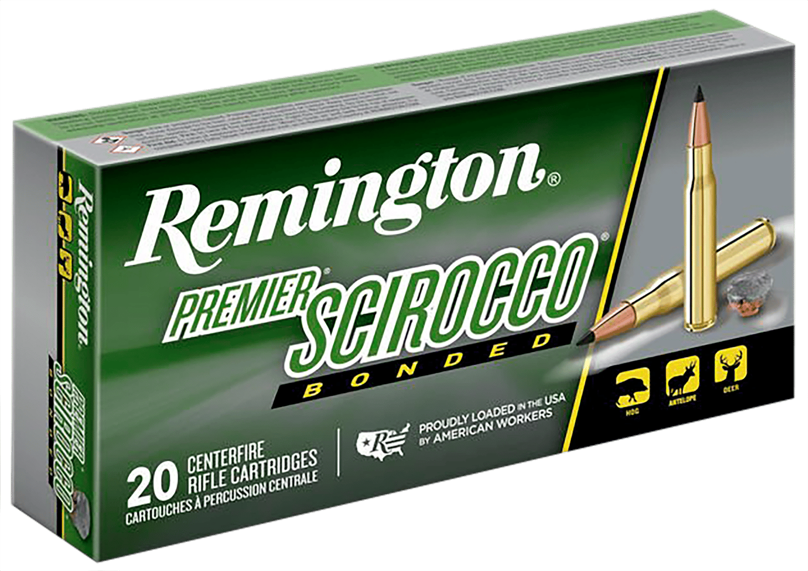 Remington Ammunition 29330 Premier Scirocco Bonded 300WinMag 180gr Swift Scirocco Bonded 20 Per Box/10 Case