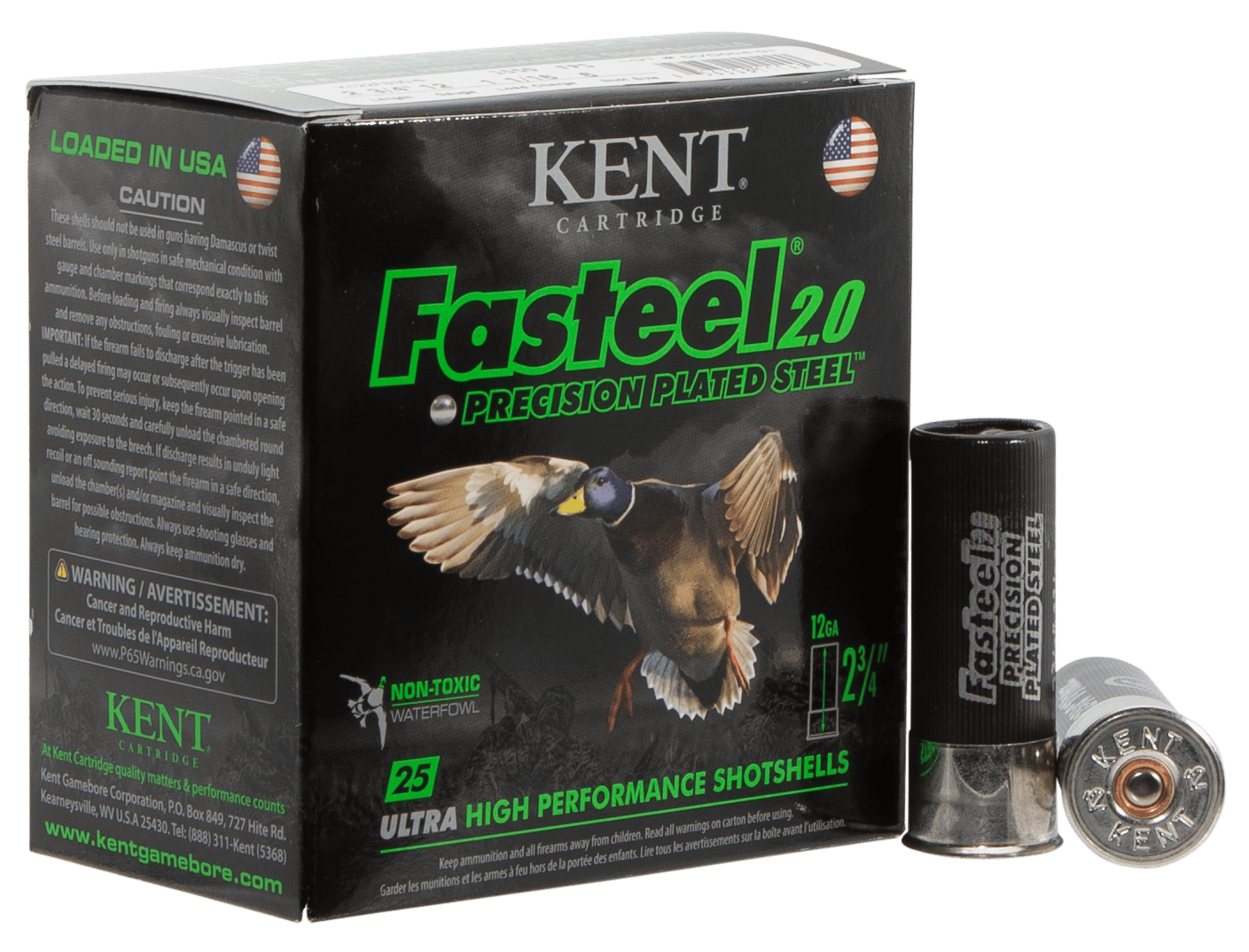 Kent Cartridge K122FS306 Fasteel 2.0  12 Gauge 2.75" 1 1/16 oz 6 Shot 25 Per Box/ 10 Case