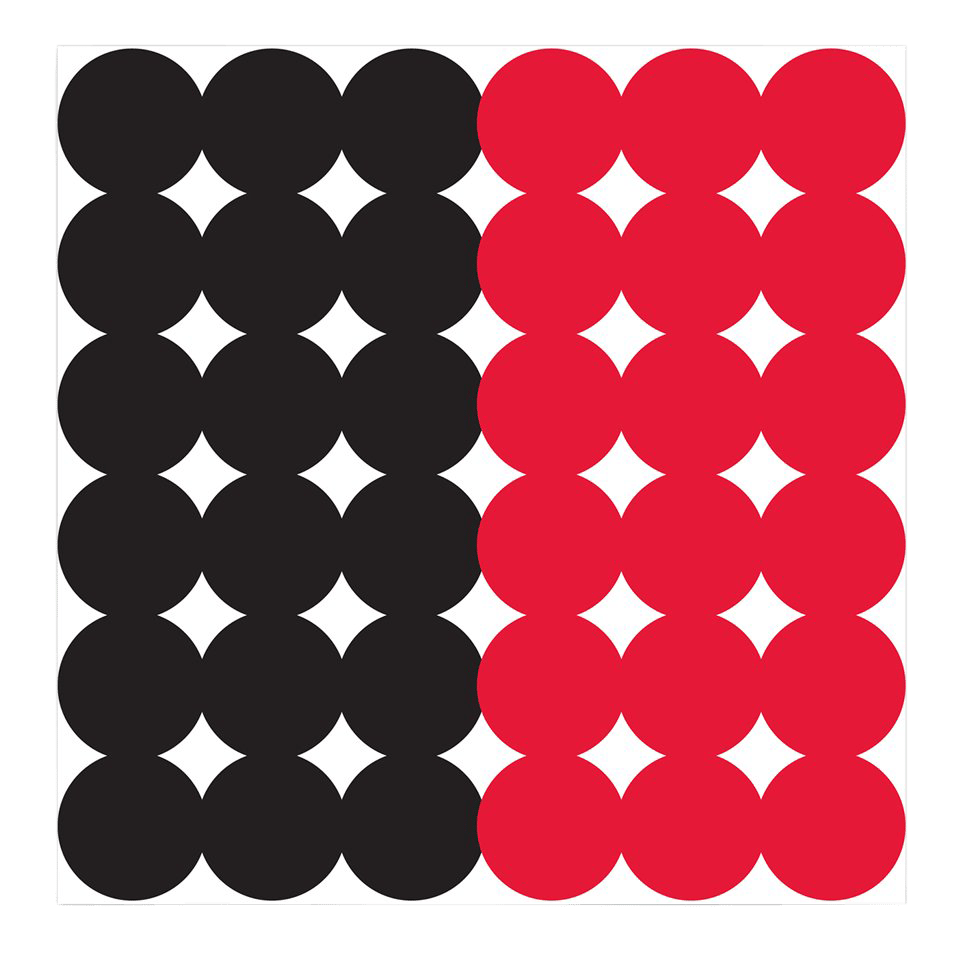 Birchwood Casey 34118 Dirty Bird Repair Pasters Black/Red Adhesive Paper 1" 12 PK