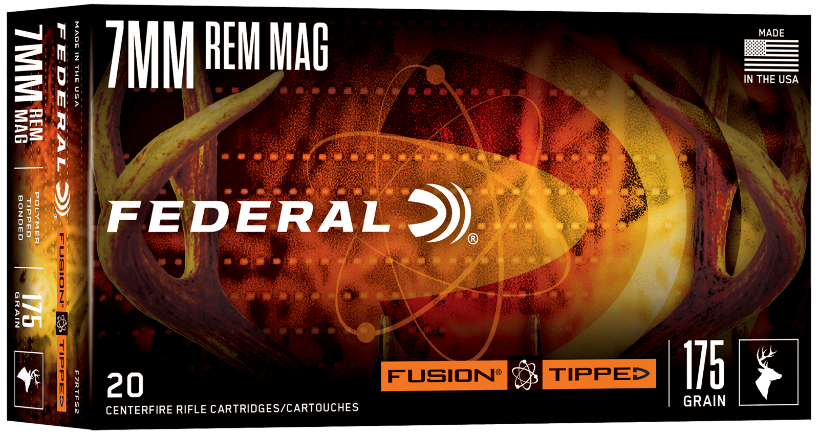 Federal F7RTFS2 Fusion  7mm 175gr Bonded Soft Point 20 Per Box/10 Case