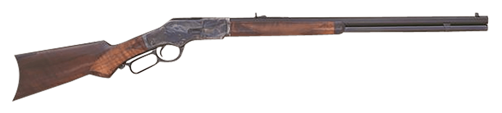 Cimarron CA277 1873 Deluxe Full Size 45 Colt (Long Colt) 12+1 24" Blued Octagon Barrel, Color Case Hardened Stainless Steel Receiver, Fixed w/Pistol Grip Walnut Stock, Right Hand