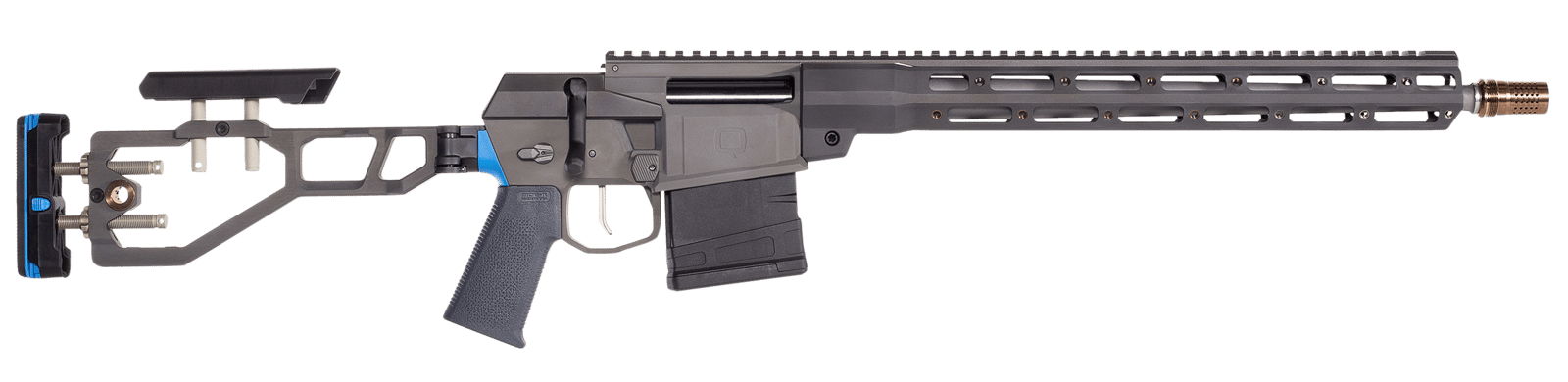 Q LLC FIX30816INBLU The Fix 308 Win 16" 10+1 Black Folding Stock