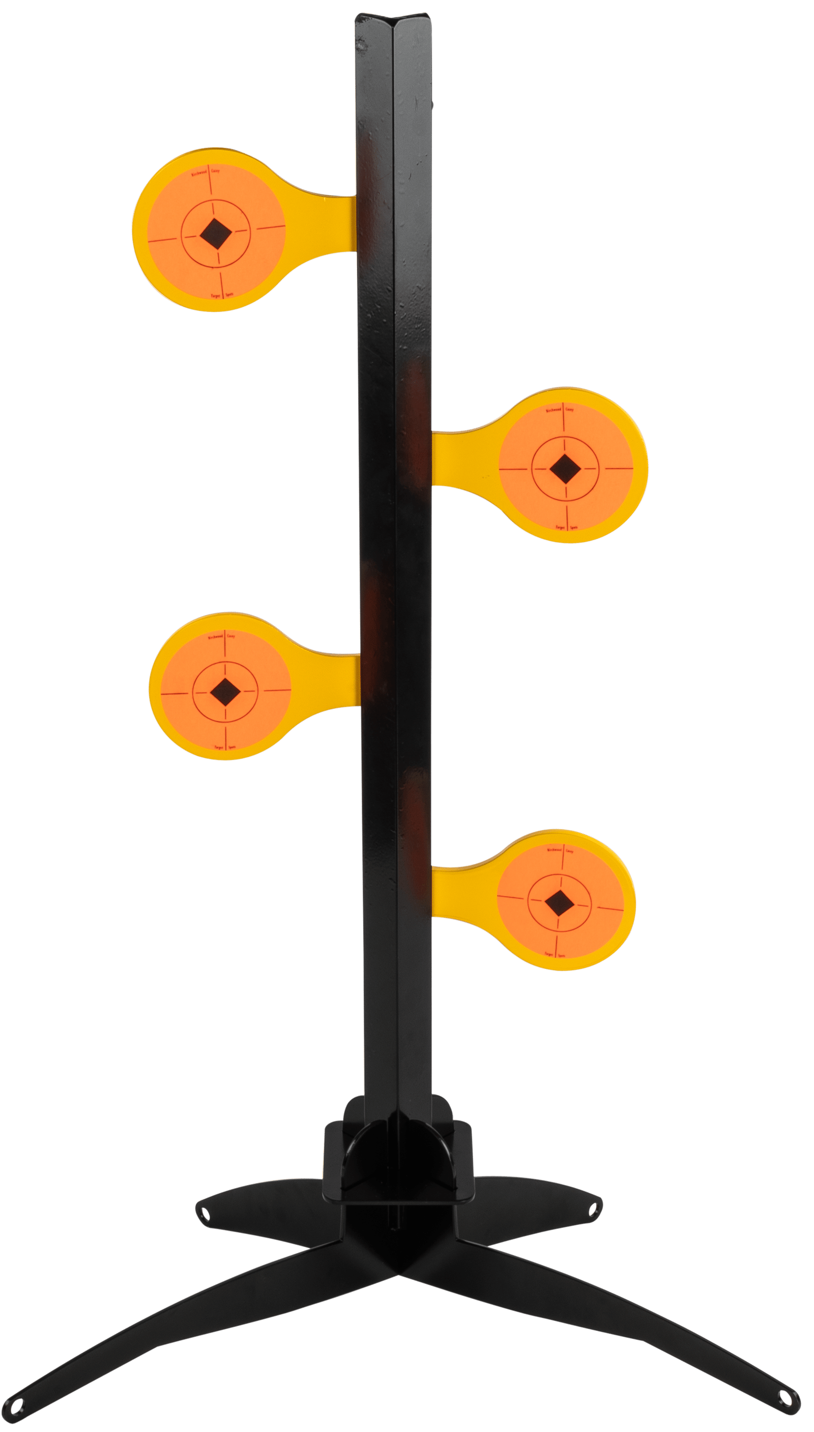 Birchwood Casey 47421 World of Targets Dueling Tree 3.50" Rimfire Pistol/Rifle Orange/Yellow Steel Circle w/Crosshair & Diamond