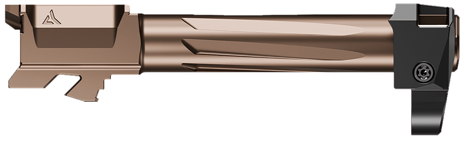 Radian Weapons R0832 Ramjet & Afterburner Combo 9mm Luger Compatible w/Glock 19 Gen5, Bronze Stainless Steel