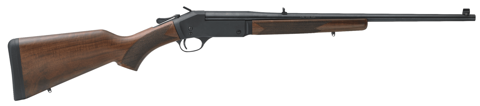 Henry H015357 Single Shot  38 Special or 357 Mag Caliber with 1rd Capacity, 22" Barrel, Overall Blued Finish & American Walnut Stock, Right Hand (Full Size)