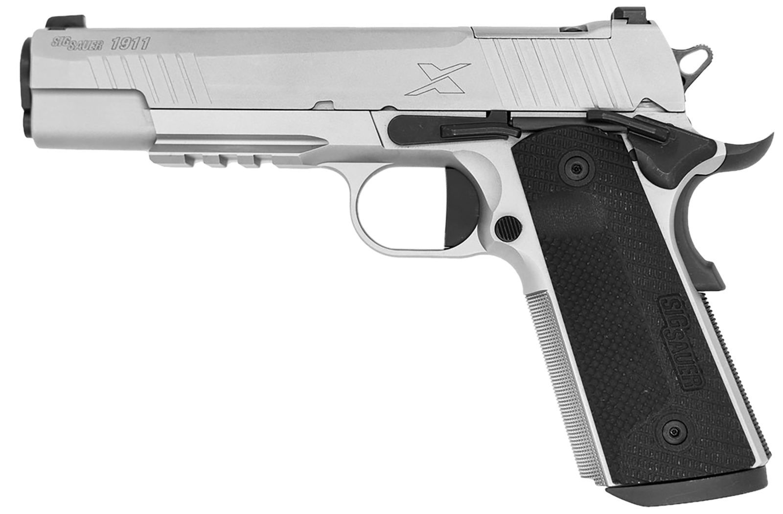Sig Sauer 1911XR-45-SS 1911  Full Size Frame 45 ACP 8+1 5" Optic Ready/Serrated Stainless Steel Slide & Frame w/Beavertail & Picatinny Rail