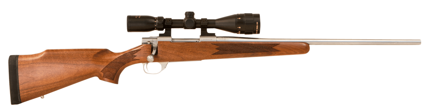 Howa HWH308TS M1500 Standard Hunter 308 Win 5+1 22" Stainless Steel Threaded Barrel, Stainless Steel Receiver, Fixed Walnut Stock, *Scope Not Included*