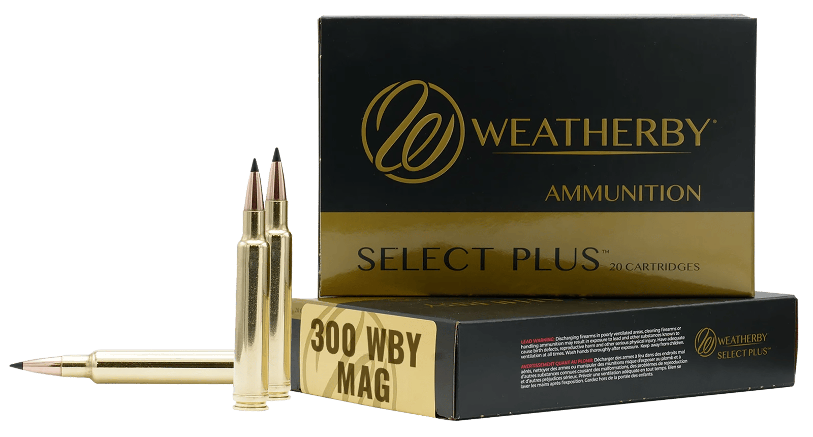 Weatherby F300180SCO Select Plus  300WthbyMag 180gr Swift Scirocco 20 Per Box/10 Case