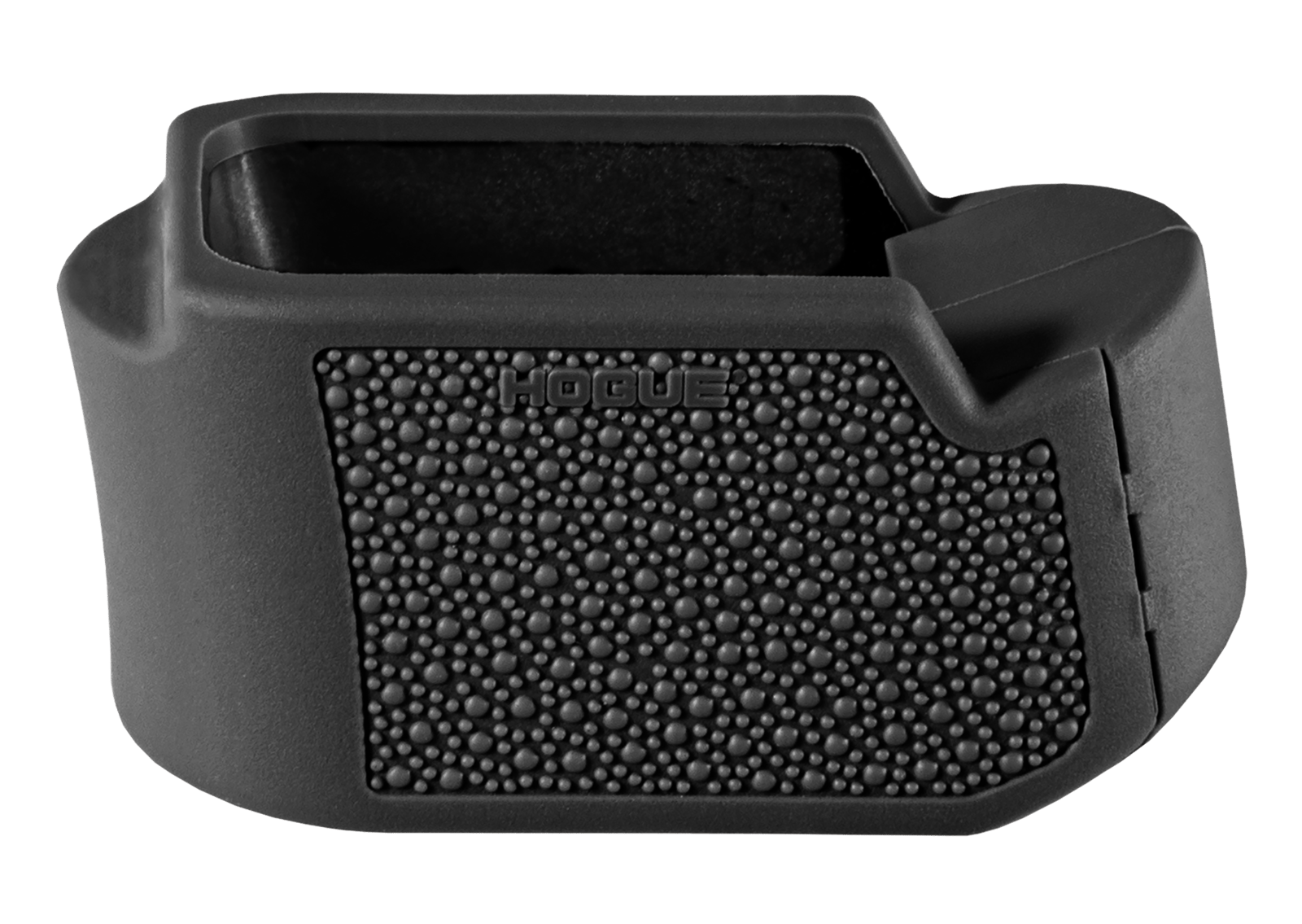 Hogue 18610  Extension Base Pad Fits Glock 19 Compatible w/ 10/15rd Magazines Black Overmolded Rubber
