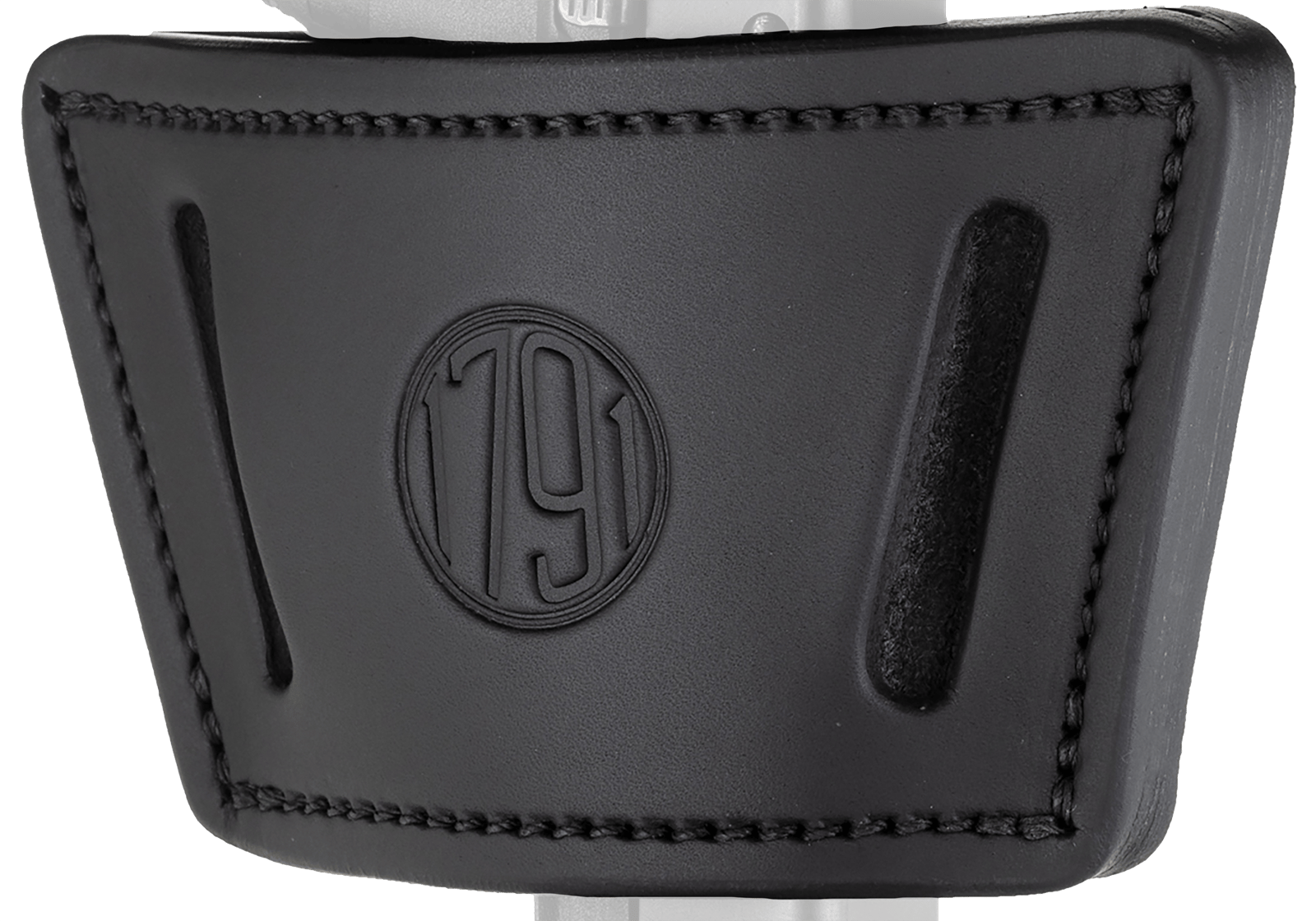 1791 Gunleather UIWXSBLA UIW Max  IWB/OWB Black Leather Belt Clip Fits Most Mid-Large Frame Autos with Rail, Laser & Light Ambidextrous