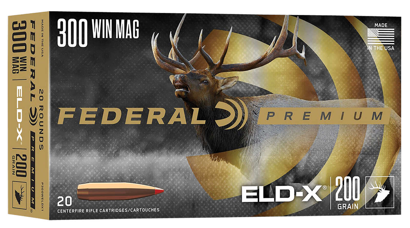 Federal P300WELDX1 Premium ELD-X 300WinMag 200gr 20 Per Box/10 Case