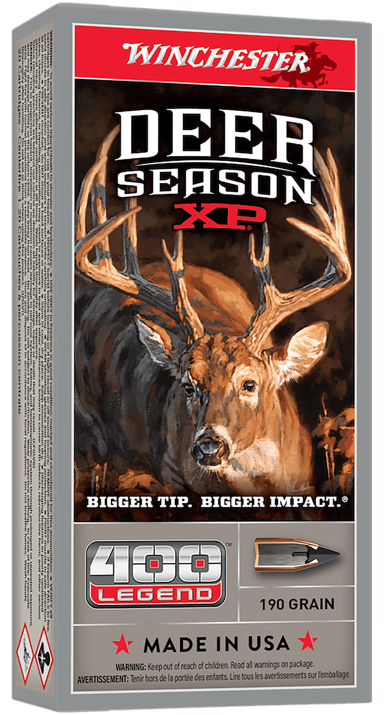 Winchester Ammo X400DS Deer Season XP  400Legend 190gr 20 Per Box/10 Case