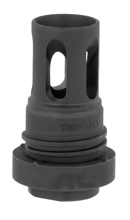Yankee Hill 431536A Mini QD Flash Hider Black Phosphate Steel with 1/2"-36 tpi Threads & 2.13" OAL for 5.56x45mm NATO AR-Platform